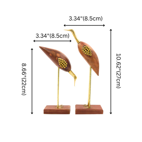 Natriel Wooden Swan Set